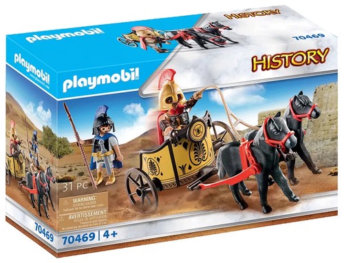 Playmobil History 70469 Achille et Patrocle avec char Figurine Jeux Construction - Imagen 3 de 24