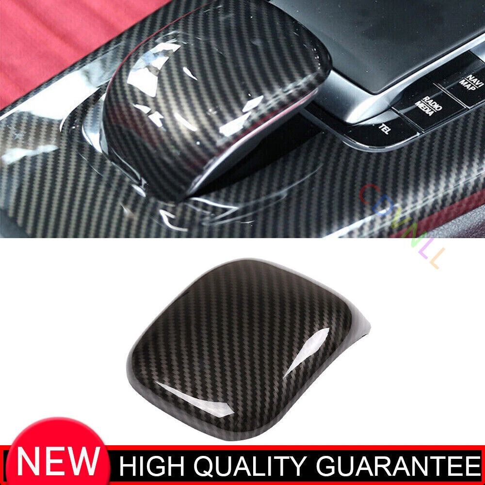 Carbon Fiber Central Console Gear Shift Knob Cover For Benz A-Class CLA 2019-22