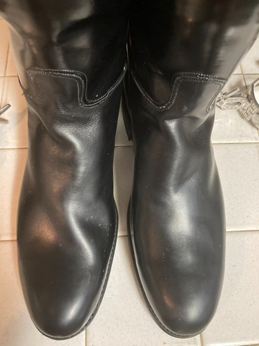 Dehner Stiefel Made in USA 9-9,5 b/d schwarz Leder Reitsport Polizei Reitkleid - Bild 5 von 24