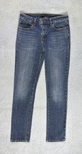 Levis The Original Mid Rise Skinny Jeans Womens 8M Blue Dark Wash Stretch Denim