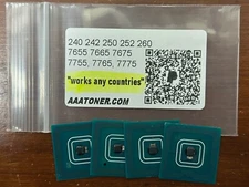 4 x Toner Chip for Xerox 240 242 250 252 260 7655 7665 7675 7775 Refill