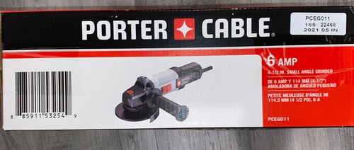 Porter Cable  Corded  6 amps 4-1/2in Angle Grinder  Bare Tool  Slide  12000 rpm - Picture 2 of 5