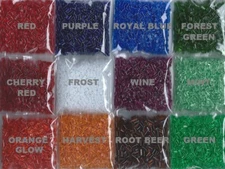 2 oz Vintage Makit & Bakit PLASTIC CRYSTAL BEADS melting~baking~craft~and U Pick