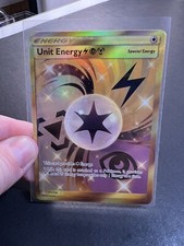 Pokémon Unit Energy LPM Trainer Ultra Prism 171/156 Holo Gold Secret Rare MINT