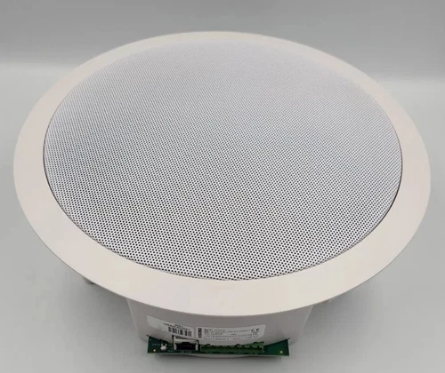 PoE Powered IP Ceiling Speaker for Multi-Cast Paging Playing Music. Open Box