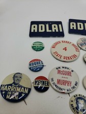 15 alfileres políticos Adlai Keep Pete McGuire mc carthy meyner colección Vintange