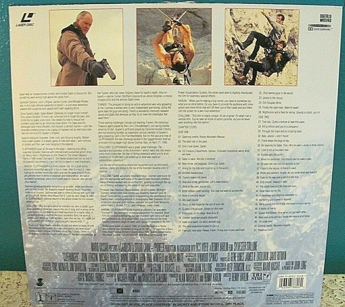 Extended Play "Cliffhanger" LaserDisc Columbia Pictures TriStar # 78806 - Foto 4 di 10