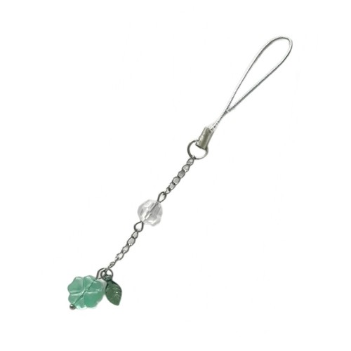 Four Leaves Grass Phone Charm Straps Key Hangings Pendants Bag Decoration - Zdjęcie 12 z 12