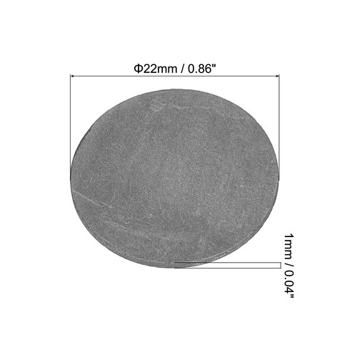 10Stk Runde Graphitblockscheibe Barren Graphit Elektroden Platte Blech 22x1mm - Bild 2 von 4