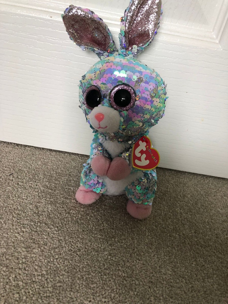 Ty Glitter Eyes Raindrop Bunny Plush Stuffed Animal