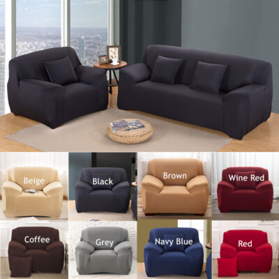 1-4 Seats Slipcover Sofa Covers Spandex Stretch Couch Cover Furniture Protector