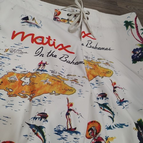 Matix Bahamas Unlined Swim Trunks Shorts Sz 34 Skateboard Coastal Core Vacation - Picture 3 of 7