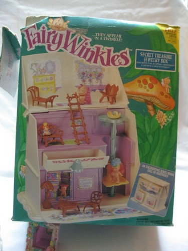 Vintage 1993 Kenner Fairywinkles Spielset Konvolut: Schmuckkästchen, Parfum, Bild, 6 Puppen - Bild 14 von 24