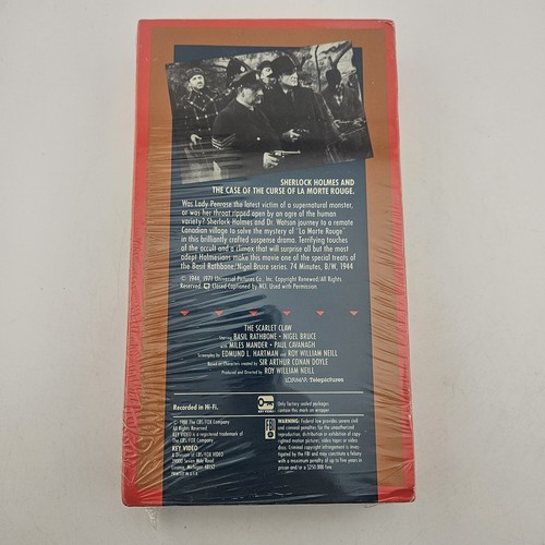 Sherlock Holmes and the Scarlet Claw VHS 1993 Box In Shrink - Bild 7 von 7