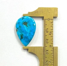 Kingman Turquoise Pear Cabochon Gemstone Natural Kingman Turquoise 17 CT G0=13
