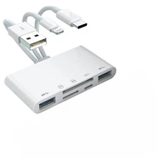 5 in 1 Memory Card Reader USB 3.0 OTG Adapter SD Card Reader For iPhone/iPad LOT