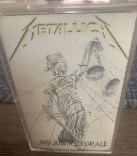 Metallica .. And Justice For All 1988 Elektra Asylum Cassette Tape . SCHÖN