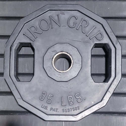 35 Lb Iron Grip Urethane Coated Olympic Weight Plate - Multiple Available!!! - Picture 2 of 3