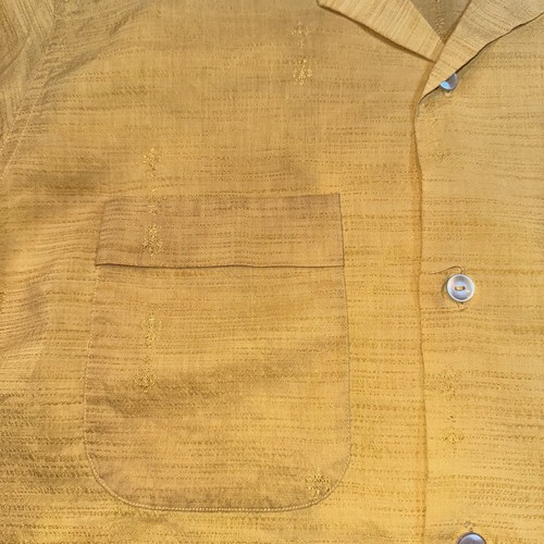 Vtg 50s 60s Shirt Adams Clothes Loop Collar Atomic Rockabilly MCM Mens Medium - Picture 17 of 19