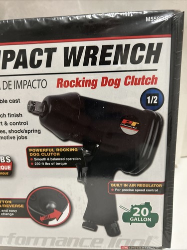 Performance Tool M558DB 1/2" Drive Air Impact Wrench. 230 FT/LBS, New - Picture 3 of 8