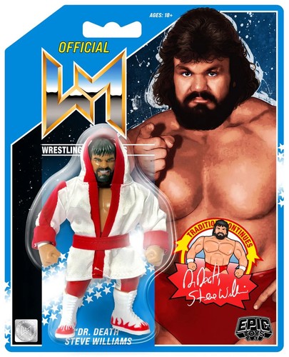 Wrestling Megastars Epic Toys Retro Series 4 Dr. Death Steve Williams Figure - Foto 8 di 8