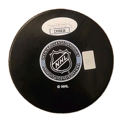 Auténtico disco de hockey oficial firmado por TJ OSHIE WASHINGTON CAPITALS JSA #CF99826 - Imagen 4 de 4