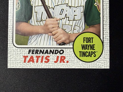 2017 Topps Heritage Minor League #99 Fernando Tatis Jr Grey Border /25 Rare! - Picture 4 of 7