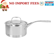 Demeyere Atlantis 2.25 qt Sauce Pan With Lid, 18/10 Stainless Steel