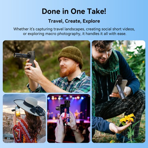 APEXEL 10X Telephoto Lens & 150mm Macro Lens, 2-in-1 - Picture 5 of 14