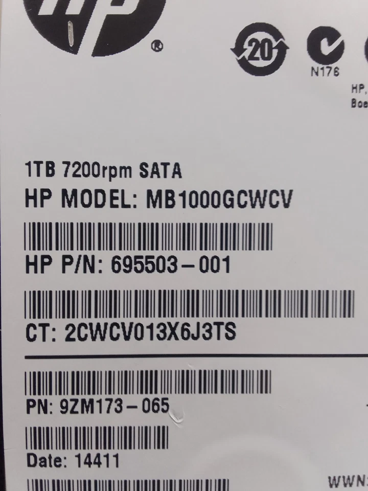 1TB 3.5' 'SATA HDD  Hard Drive External Storage - Image 2 of 4