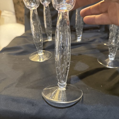borek sipek Czech Glass Set Of 6 Wisteria Design 8 7/8 In Glasses - Picture 8 of 19