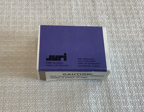 Juri Miniatur Holzblock Spielzeug Zoo Streichholzschachtel Set, Vintage, Made in West Germany - Bild 2 von 7