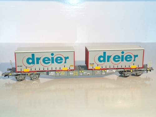Roco 66629 SBB Dreier Container wagon. Excellent cond. HO Scale. 2 rail DC.Boxed - Picture 6 of 11