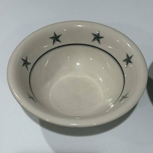 Mayer China SS United States Line grau Sternenmuster #456 Schüsseln 2er Set 6,25x2"