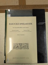 Barocke Spielmusik fur Sopranblockflote und Gitarre: Zanoskar: Music Score