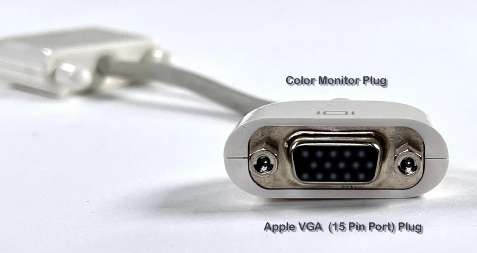 Apple OEM VGA to DVI Video Adapter Cable (Older Generation) - Image 2 of 4