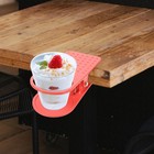Plastic Clip On Table Cup Holder Clip Clamp (Random Color) Cup holder clip