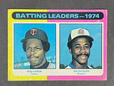 VINTAGE 1975 Topps BATTING LEADERS (CAREW) # 306 -▶HOF !!!◀- EX - crease