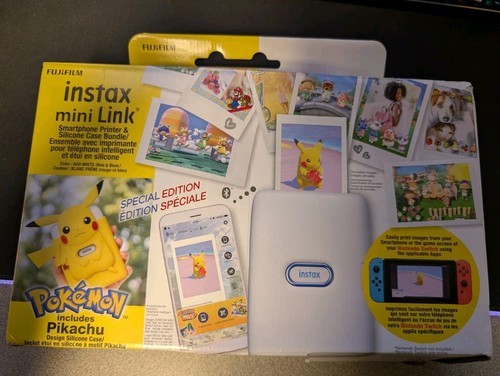 Fujifilm Smartphone Printer Instax Mini Link with Pokemon Silicon Case