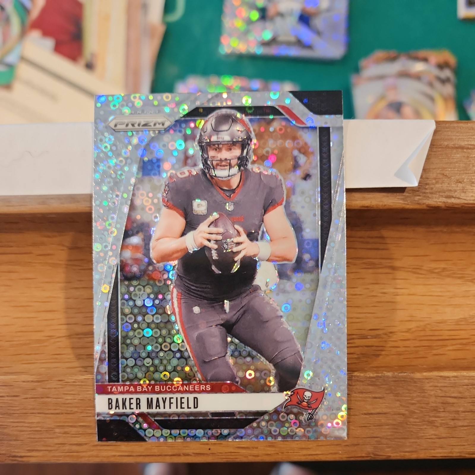 2024 Panini Prizm - Silver No Huddle Disco Prizm #268 Baker Mayfield