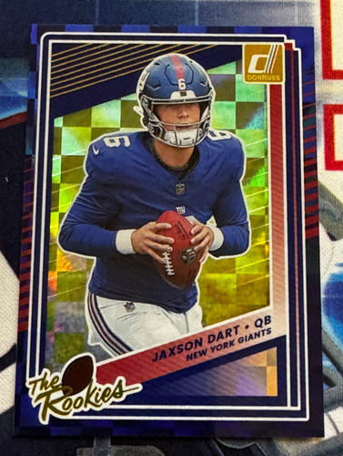 Jaxson Dart RC 2025 Panini Donruss 🏈 The Rookies #2 QB New York Giants Menge 🔥 - Bild 2 von 5
