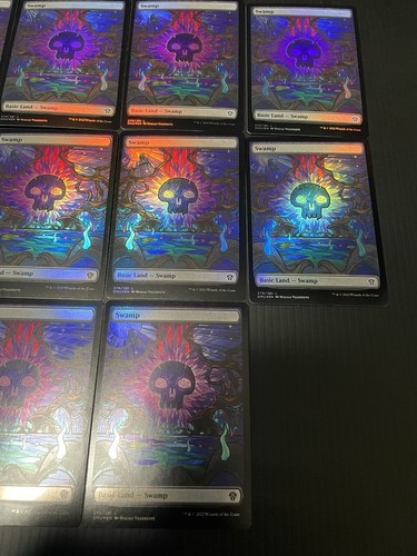 mtg dominaria united FOIL English Basic land ×50 showcase Each of 10 - Picture 16 of 22