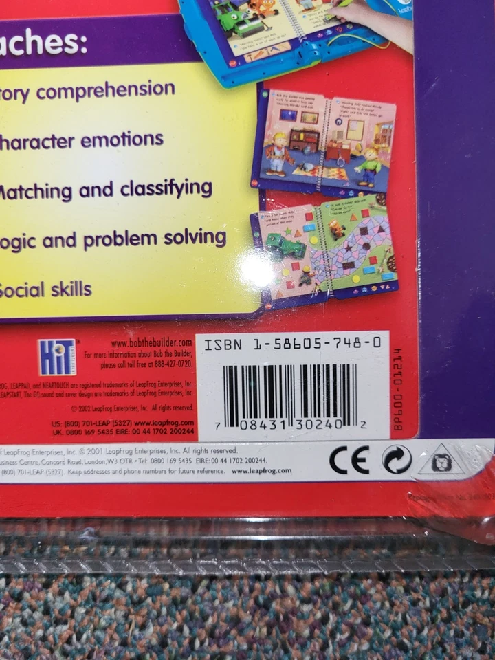 Leap Frog Leap Pad Bob and Lofty Save the Day  Pre-Reading, Bob The Builder - Image 3 of 3