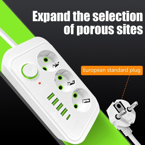 Steckdose 2M Verlängerung kabel mit 3/8 USB-Schnell ladung - Bild 2 von 14