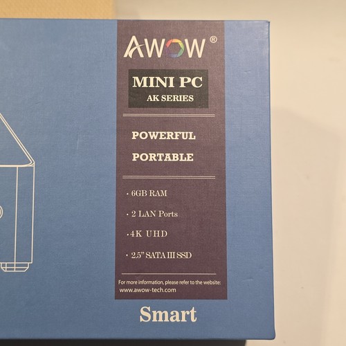 AWOW Mini PC, Win10, 6GB RAM, 128GB SSD, x2 HDMI, x5 USB,Intel Celeron N3450 - Photo 6/8