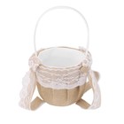  Hochzeitsdekor im westlichen Stil Hessische Sackleinenhochzeit