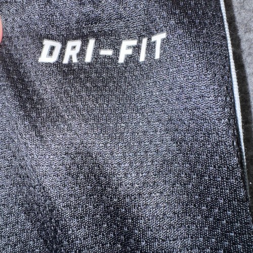 Nike Dri-FIT Pants Mens 2XL Black White Track Athletic Jogger Polyester Zipper - Picture 9 of 14