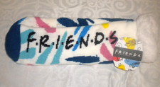 FRIENDS TV SERIES SHERPA LINED SLIPPER SOCKS ONE SZ FITS MOST SHOE SZ 7 BOX14