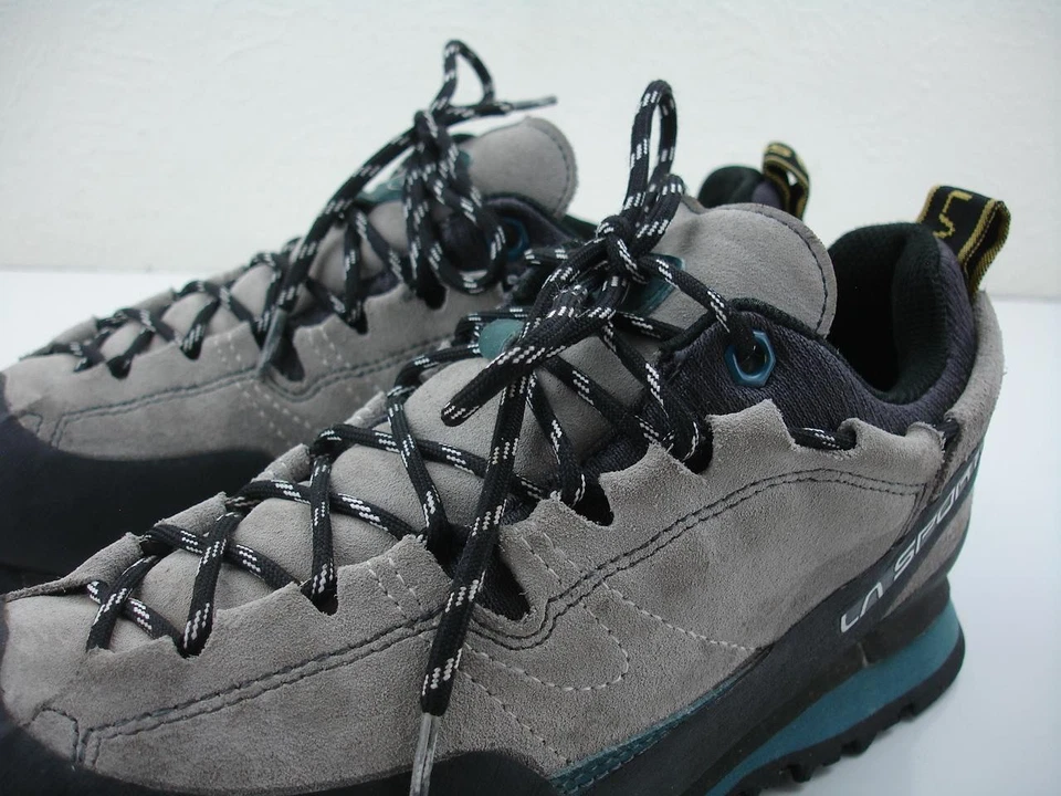 Para hombres 7 M La Sportiva Boulder X Zapatos de Aproximación Senderismo Gris Gamuza Cuero Vibram Foto 4 de 4