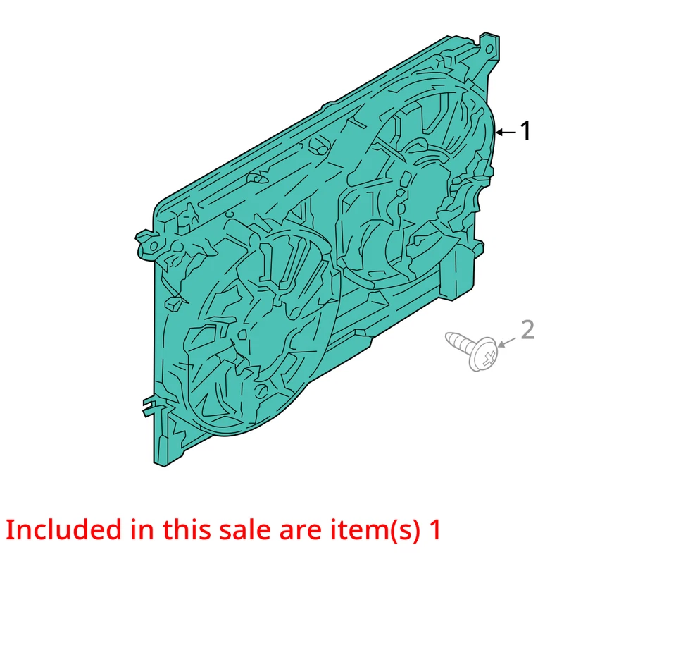 Conjunto de ventilador de refrigeración Ford Fusion 17 2,7 L 110 k OEM LKQ Foto 4 de 4